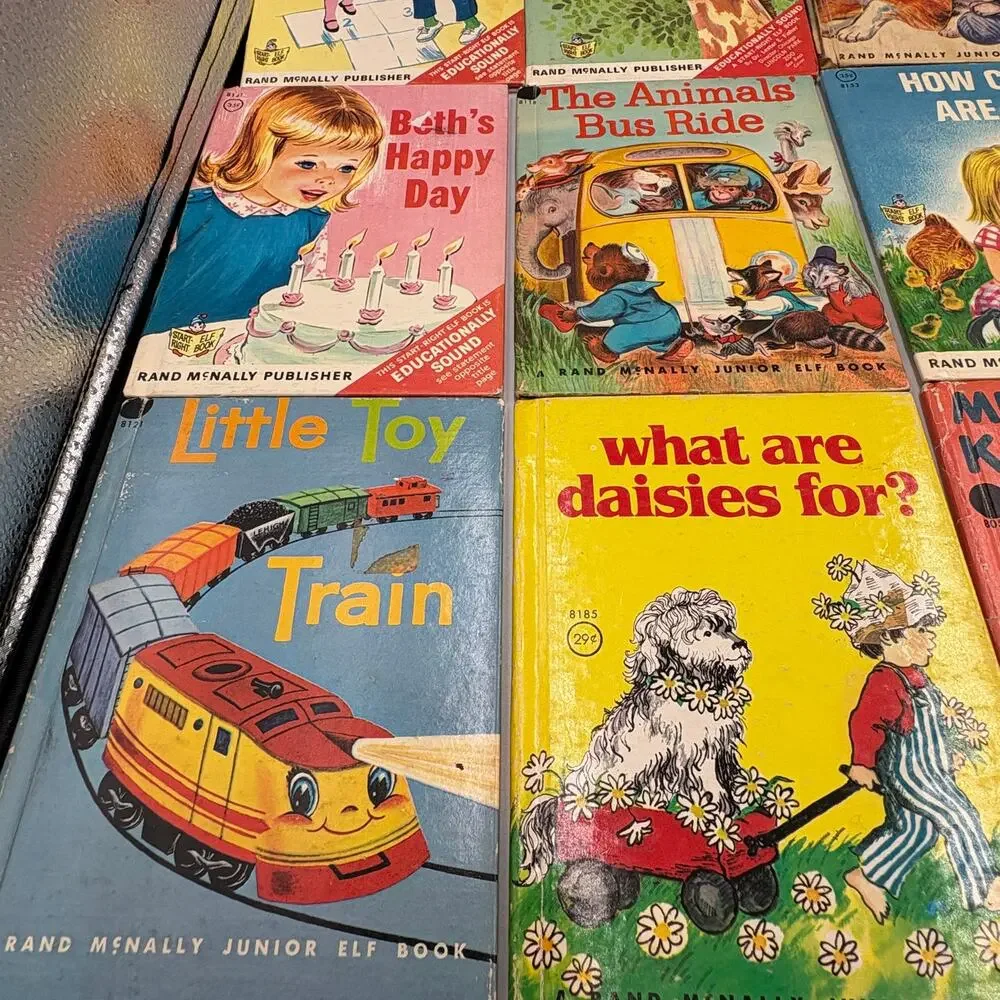 Lot 14 Vintage Rand McNally Junior Elf Children's Books
